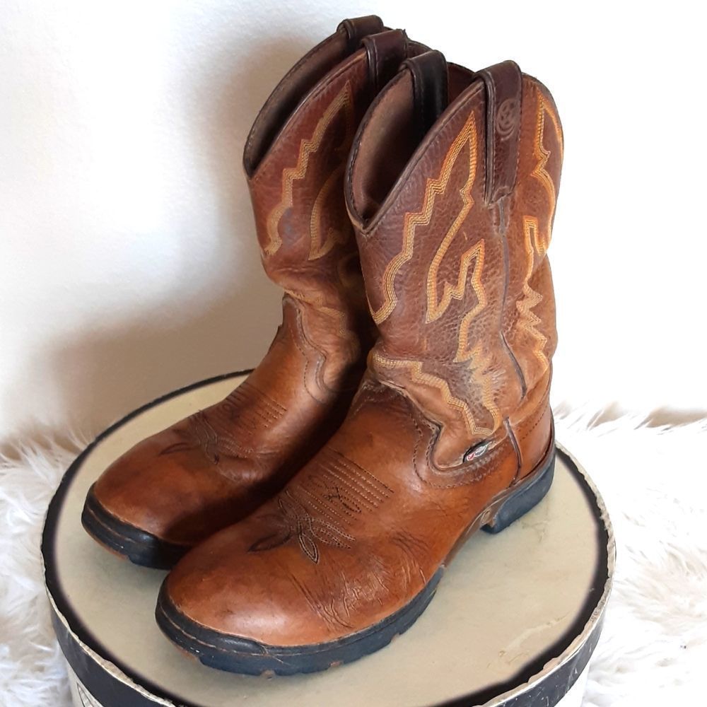 Justin Leather Cowgirl Boots